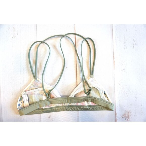 Victoria's Secret Floral Print Triangle Bralette w/ Adjustable Straps - Size M - Picture 2 of 7